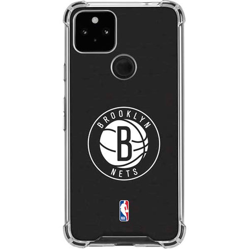 NBA Brooklyn Nets Distressed Google Pixel 4a 5G Clear Case